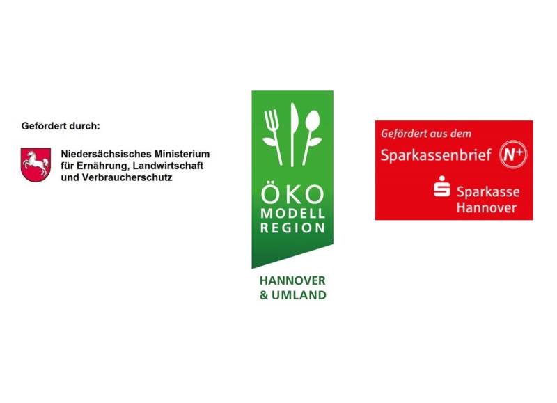 Die Logos von drei Institutionen.